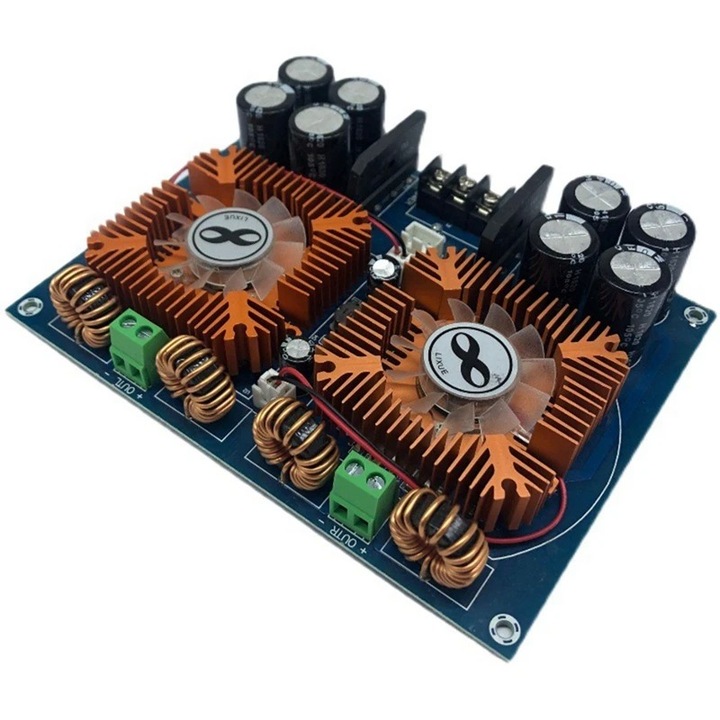 Amplificator audio stereo 2x420W cu TDA8954TH, XH-A601