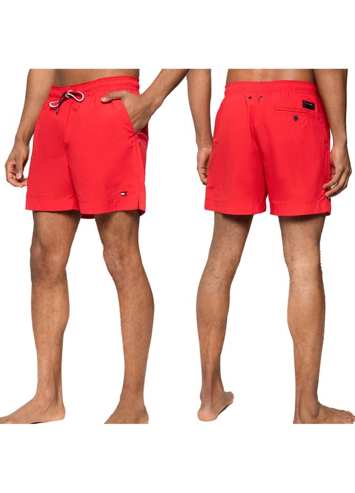 Pantaloni scurti pentru barbati, Tommy Hilfiger, Poliester, Rosu, M INTL