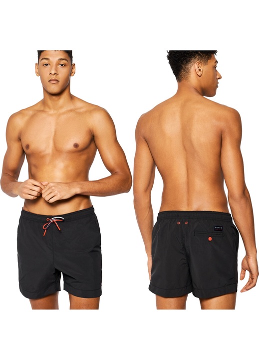 Pantaloni scurti pentru barbati, Tommy Hilfiger, Poliester, Negru