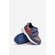 Pantofi copii Hemmani, Piele ecologica, Albastru/Gri, 23 EU