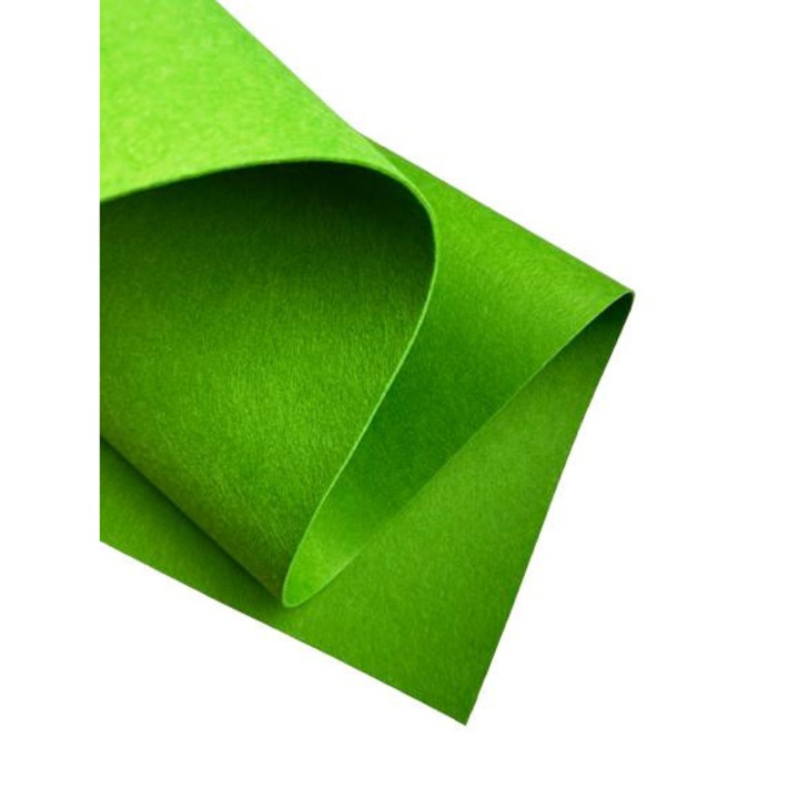 Fetru rigid 2mm 50X100cm, verde