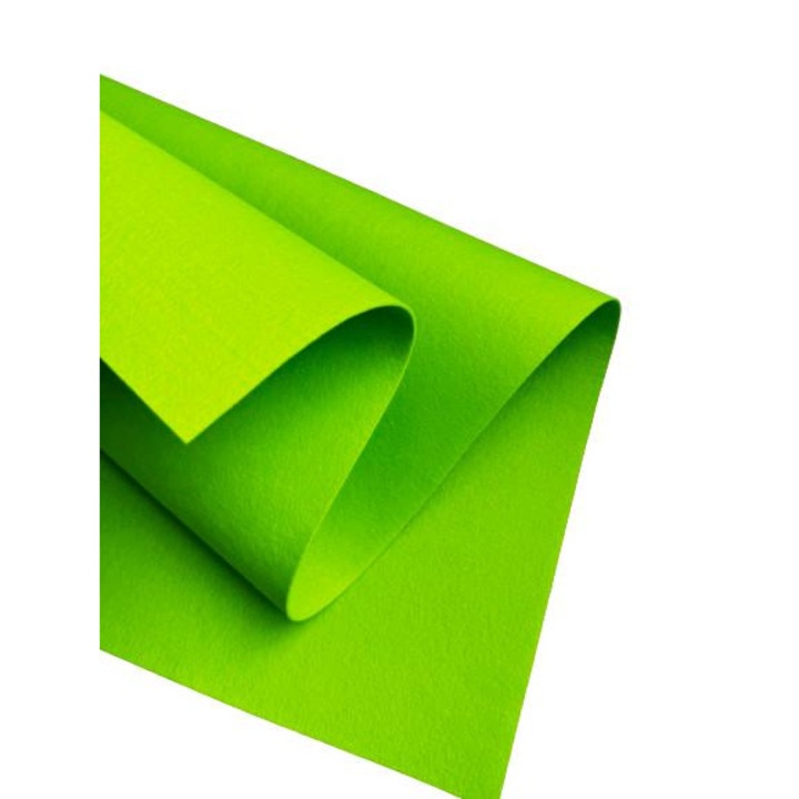 Fetru rigid 2mm 50X100cm, verde deschis