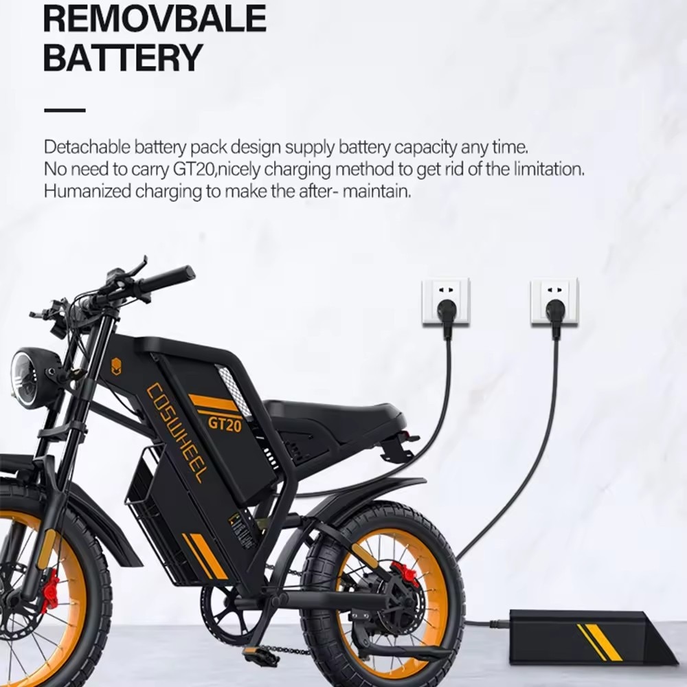 Bicicleta Electrica Coswheel GT20, 750W, 25Ah, Viteza 50km/h