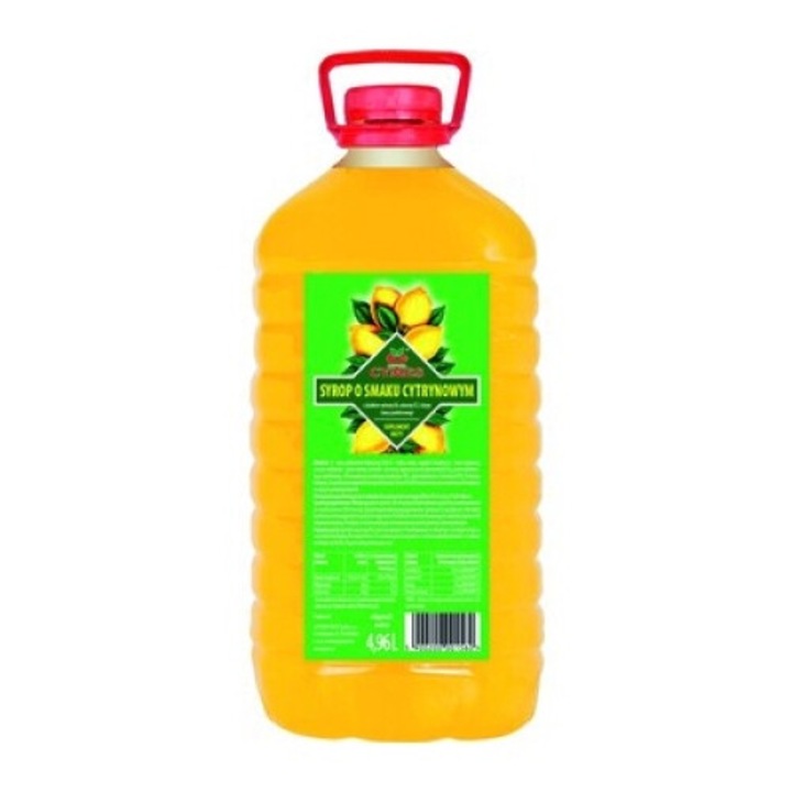 Sirop fructat, 4,96 L, gust de lamaie, ambalaj PET