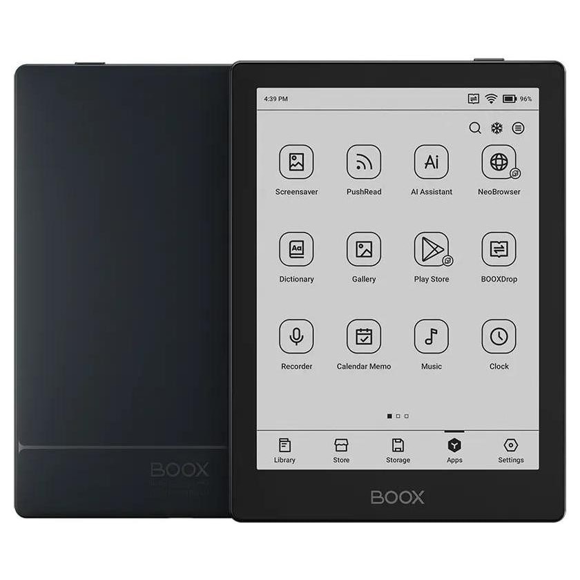 Tableta E-Ink Boox GO 6, 6 inch, Octa-Core, 2GB RAM, 32 GB, Android 12, Negru