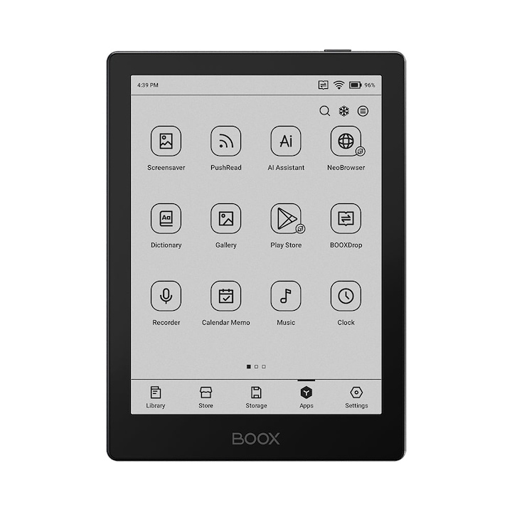 Таблет E-Ink Boox GO 6, 6 инча, осемядрен, 2 GB RAM, 32 GB, Android 11, черен