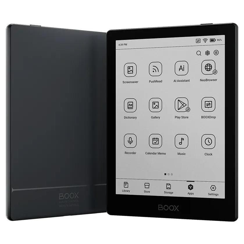 Tableta E-Ink Boox GO 6, 6 inch, Octa-Core, 2GB RAM, 32 GB, Android 12, Negru