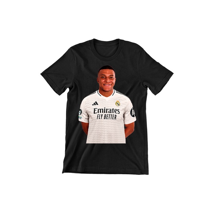Prestige-Boutique Kids póló, Legjobb focisták, Mbappe Madrid, Fekete