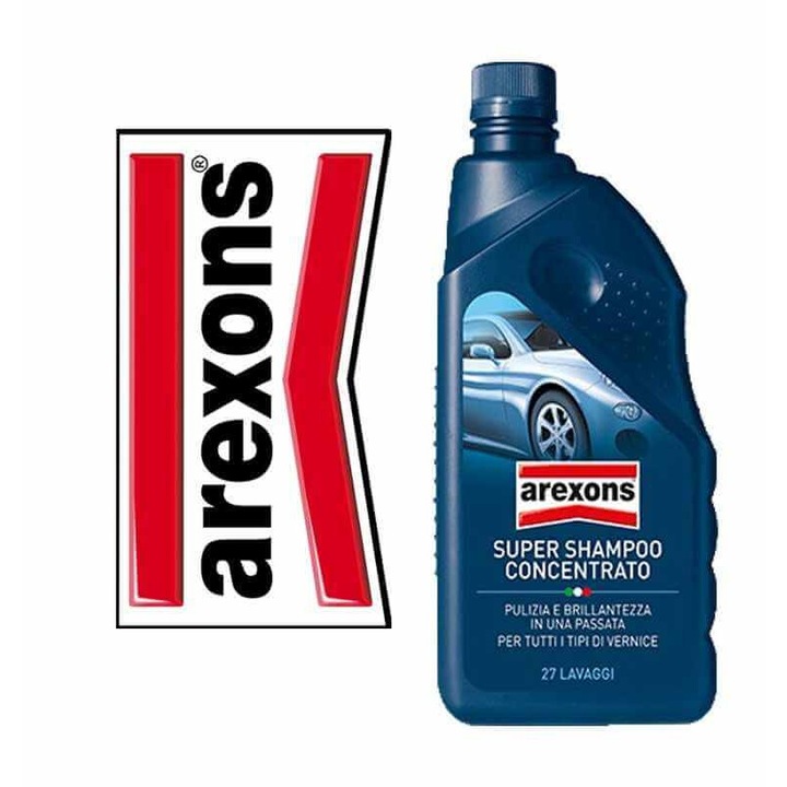AREXONS Концентриран шампоан за автомобили, Супер шампоан, 1L тяло, Концентриран, AREXONS Auto, Moto, 27 измивания