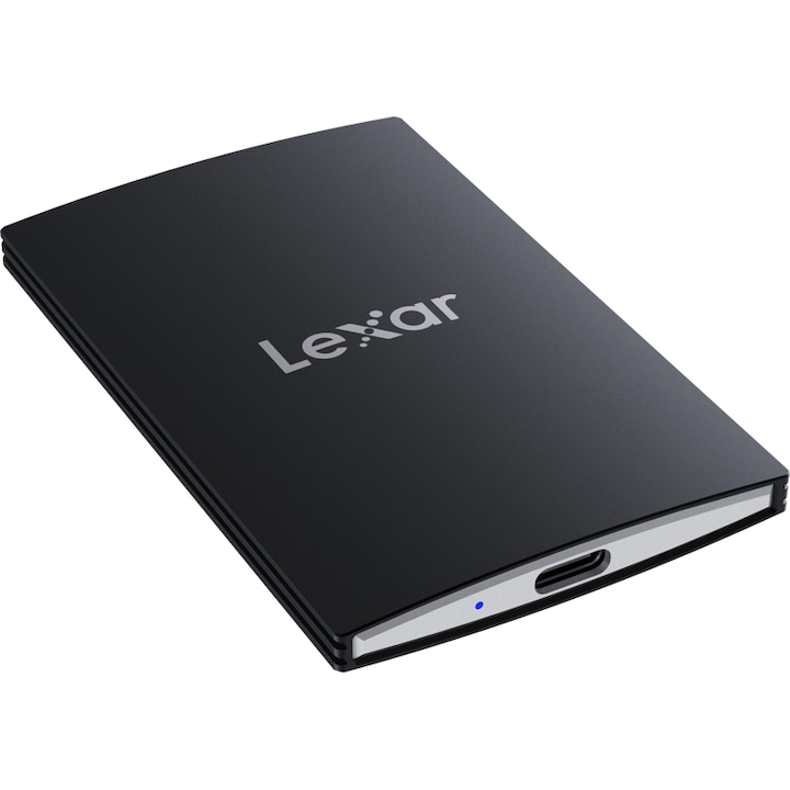 Външен SSD Lexar SL500, USB3.2 Gen2x2, скорост до 2000MB/s, 1TB, магнитна дръжка, Черен