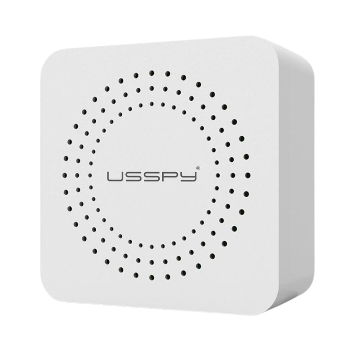 Смарт реле, USSPY®, Smart Home, WiFi + Bluetooth, съвместим с Tuya, Smart Life, Alexa и Google Assistant, групово управление, таймер, бял