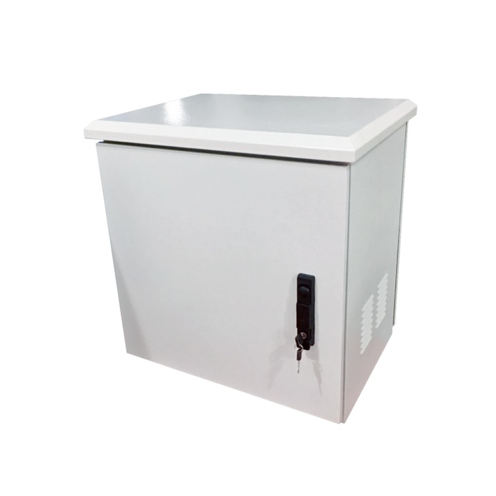 Külső szekrény RACK 19", Alantec, 15U 600x600mm, 4 tartó, 4 kábelfurat, szürke