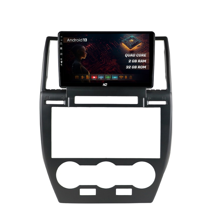 Navigatie HUB64 Land Rover Freelander 2 (2006-2012), 2GB RAM, Android 13, GPS, Wi-FI, Carplay, Android Auto, USB, Bluetooth, Radio, Waze, Touchscreen, 9 inch