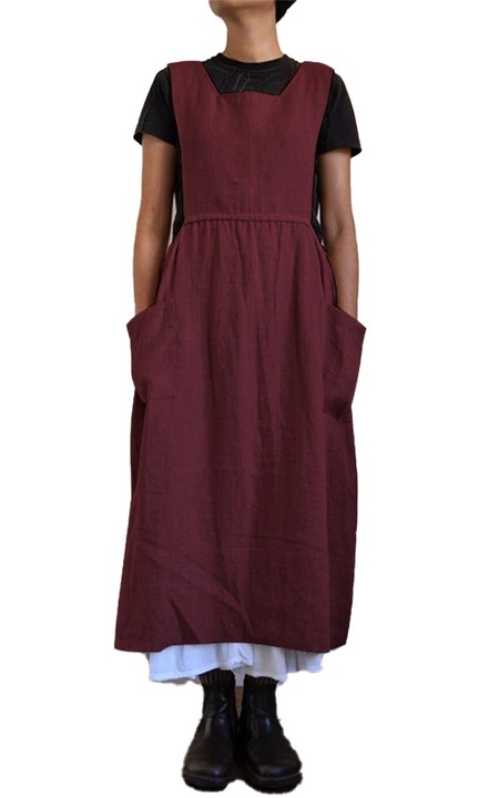 Rochie de dama, Cozevdnt, Bumbac, Visiniu