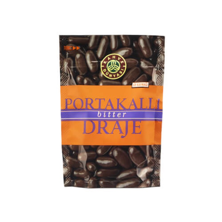 Drajeuri cu Bucati de Portocale invelite in Ciocolata Neagra