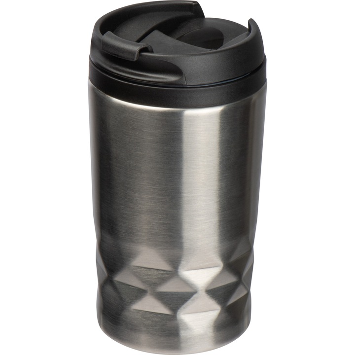 Rome двустенна термо чаша от неръждаема стомана, сребриста, 250 мл