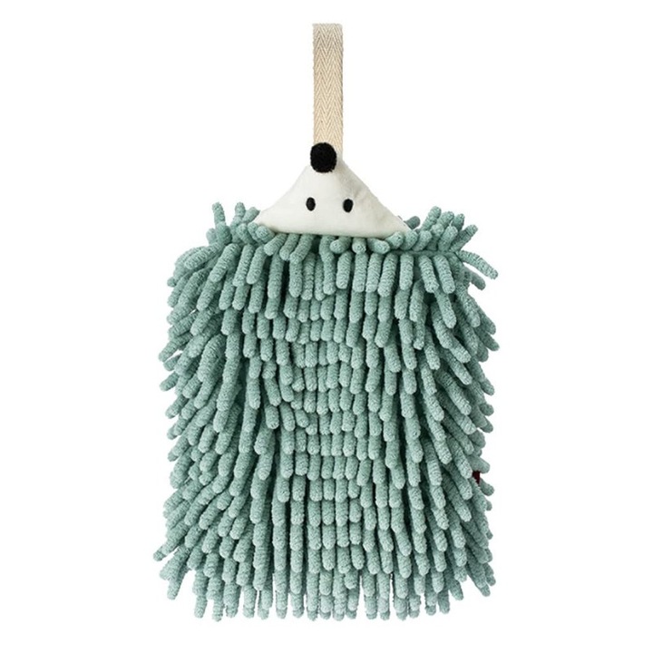 Шенилни кърпи, комплект от 2 броя, дизайн на таралеж, абсорбиращи, за кухня и баня