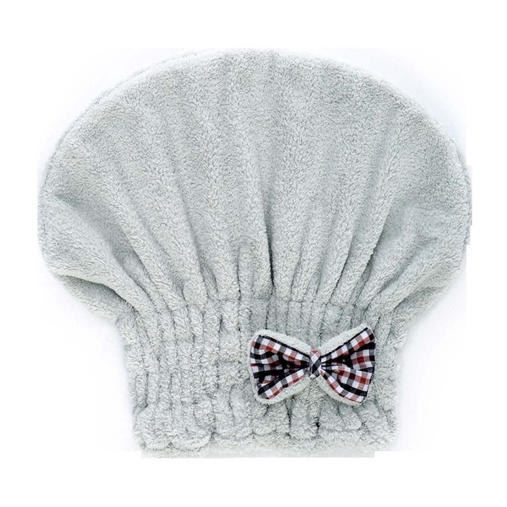 Микрофибърна кърпа за коса, бързо попиваща, антистатична, червена, лека