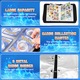 Комплект от 100 карти за игра с албум Pokemon, Duoqu®, 400 слота, Колекционерски карти, 3.0