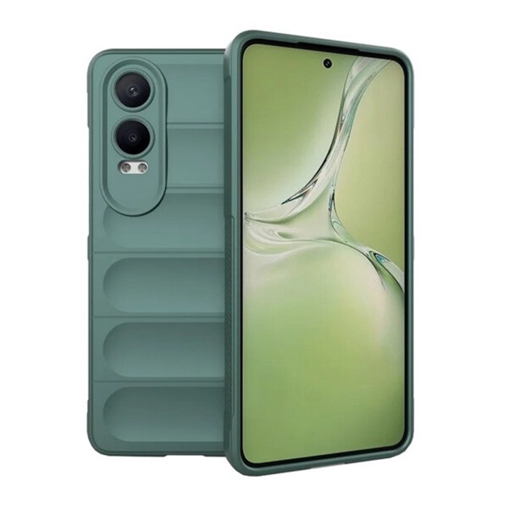 Gigapack szilikon mobiltelefon tok, ütésállóság, kameravédő, 3d, sötétzöld, kompatibilis: OnePlus Nord CE 4 Lite