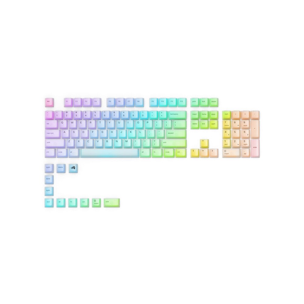 Kit 115 butoane pentru tastatura mecanica Glorious Polychroma RGB PBT ...
