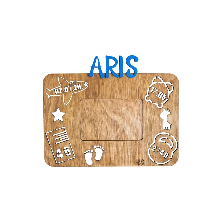 Rama foto, HandyHands, cu Detaliile Nasterii Girafa 46 cm x 38 cm