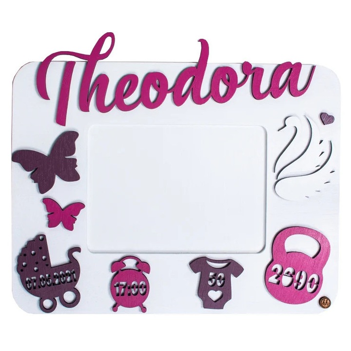 Rama fotoa cu Detaliile Nasterii Lebada 33 cm x 25 cm