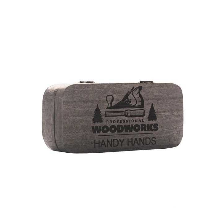 Cutie din lemn Dreptunghiulara HH983 cu Magnet 17x8 cm