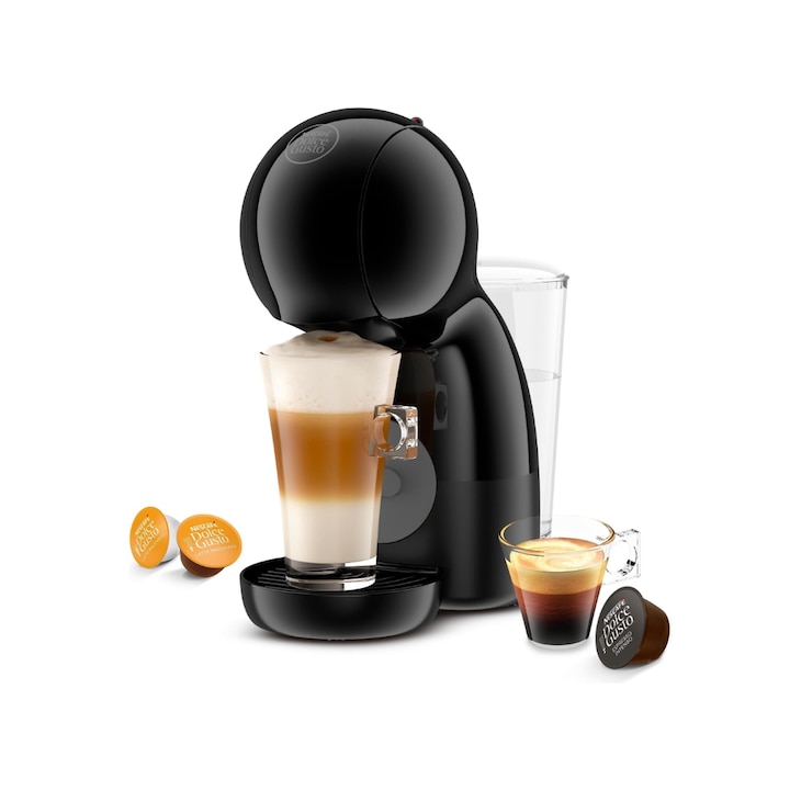 Espressor De'Longi Piccolo EDG110.AB capsule Krups NESCAFE Dolce Gusto, 0.8 L, 1400 W Negru