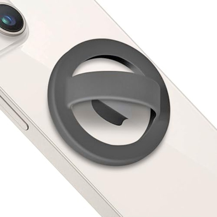 Telefontartó, puha szilikon, 360-ban forgatható, univerzális, szürke