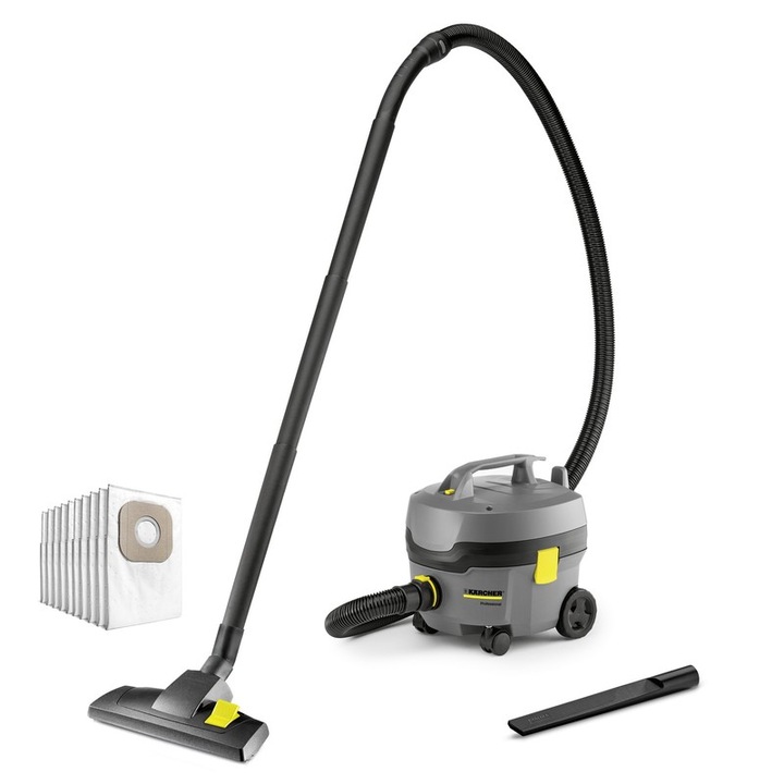 Суха прахосмукачка с торба тип KARCHER, T 7/1 Classic BUNDLE, 10 подаръчни текстилни торби [1.527-202.0]