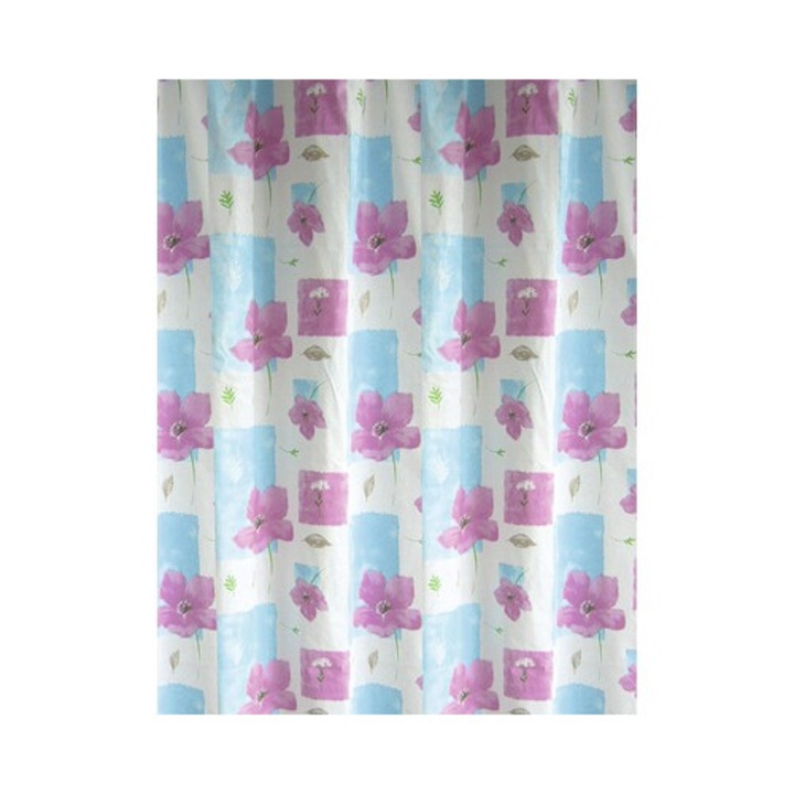 Perdea De Dus Bisk Garden 180x200 Cm Peva Alb/albastru/maro/verde