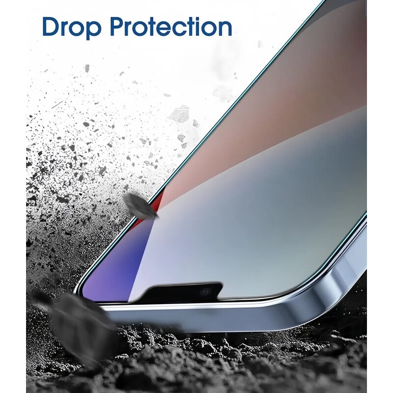 Folie de protectie privata pentru iPhone 15 Pro 6.1 inch, Eliminare automata a prafului, Montare simpla