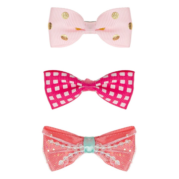 Fundite cu Clips Roz Fucsia Somon pentru Caini 6cm - 3buc