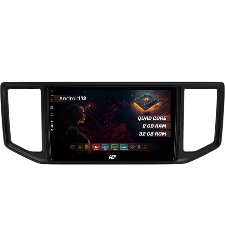 Navigatie HUB64 Volkswagen Crafter (2017, ), 2GB RAM, Android 13, GPS, Wi-FI, Carplay, Android Auto, USB, Bluetooth, Radio, Waze, Touchscreen, 10.1 inch