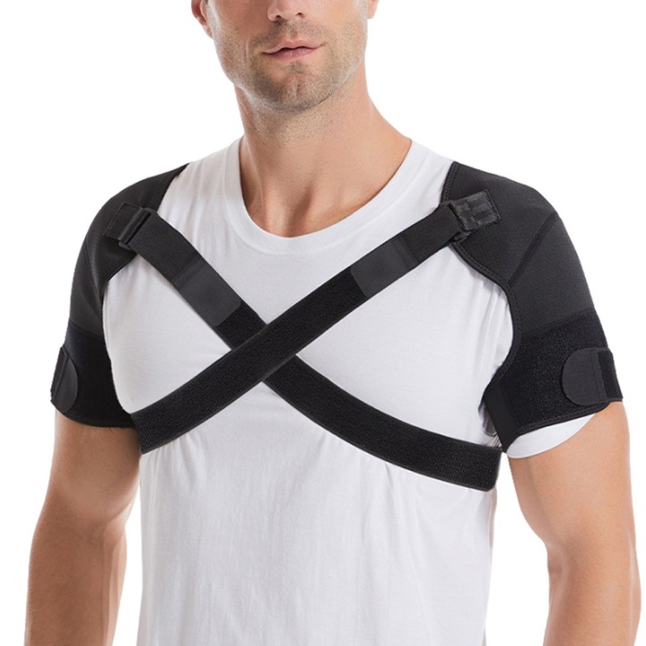 Orteza pentru sustinere umar-brat, AllizBan®, grabire proces de vindecare, neopren, 46-51cm, negru