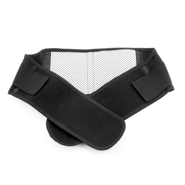 Centura lombara termica, cu magneti de turmalina, LRTM, ajustabila, unisex, negru, XL