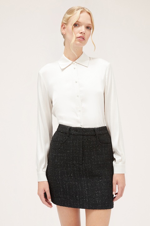 Motivi, Camasa cu maneci lungi si guler ascutit, Alb