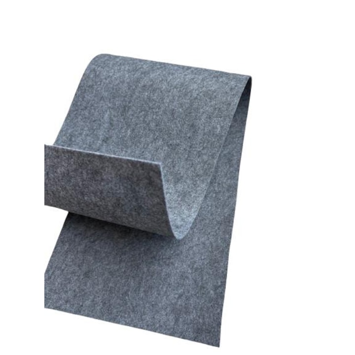 Fetru rigid 2mm 30X100cm, gri pestrit