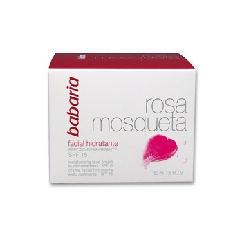 Crema de fata hidratanta SPF 15 Babaria Rosa Mosqueta, 50 ml Crema de fata hidratanta SPF 15 Babaria Rosa Mosqueta, 50 ml