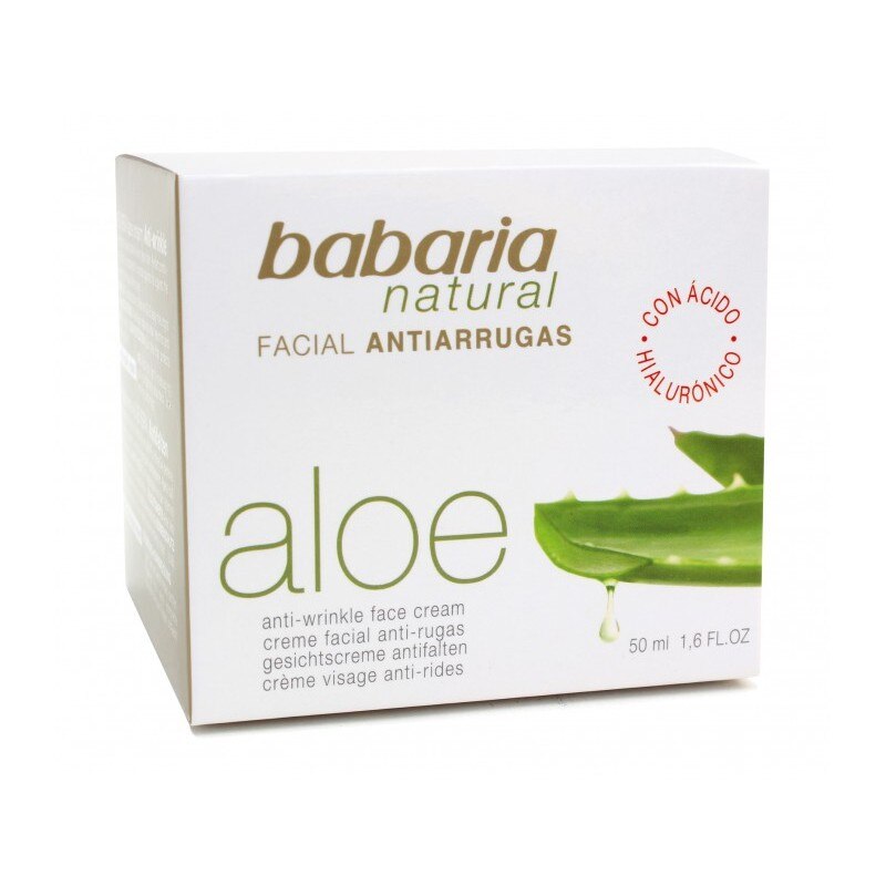 Crema de fata antirid Babaria Aloe Vera, 50 ml