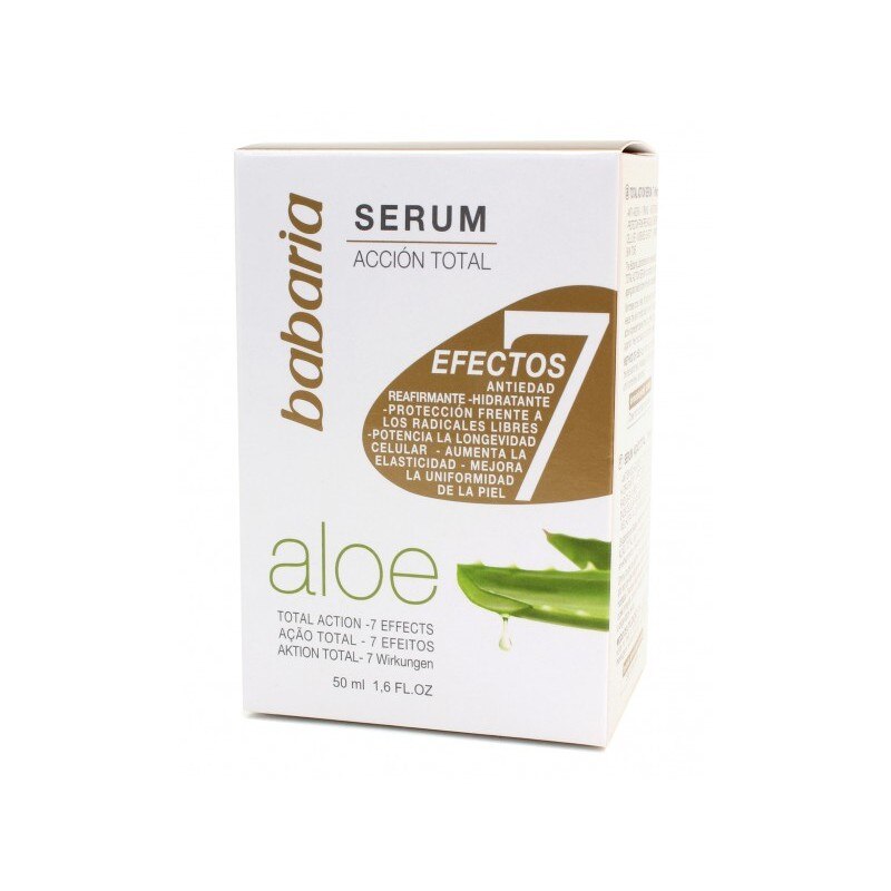 Serum pentru ten Efect 7 Babaria Aloe Vera, 50 ml