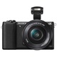 Aparat foto Mirrorless Sony Alpha A5100 L 24.3MP, Negru + Obiectiv Sony SELP1650, 16-50mm