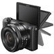 Aparat foto Mirrorless Sony Alpha A5100 L 24.3MP, Negru + Obiectiv Sony SELP1650, 16-50mm