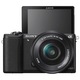 Aparat foto Mirrorless Sony Alpha A5100 L 24.3MP, Negru + Obiectiv Sony SELP1650, 16-50mm