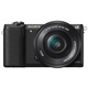 Aparat foto Mirrorless Sony Alpha A5100 L 24.3MP, Negru + Obiectiv Sony SELP1650, 16-50mm