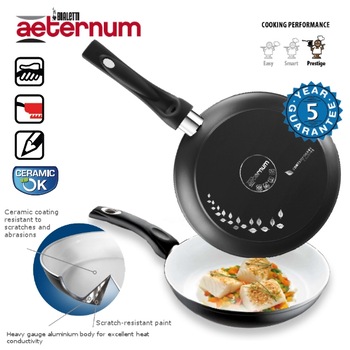 Tigaie Bialetti Ceramic Black Stone 22 cm Tigaie Bialetti Ceramic Black Stone 22 cm