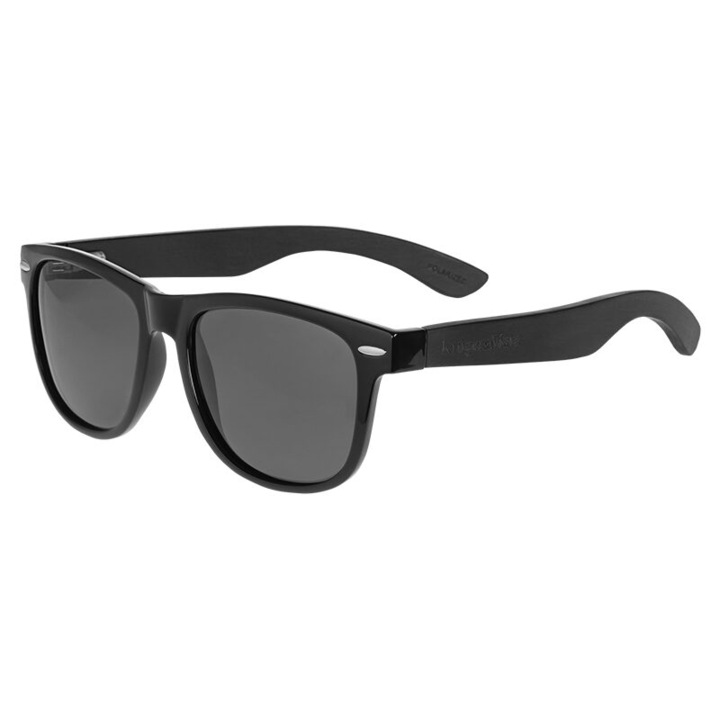 Polarizált napszemüveg, Kruger & Matz, UV szűrő, lencseméret 53/44 mm, fekete