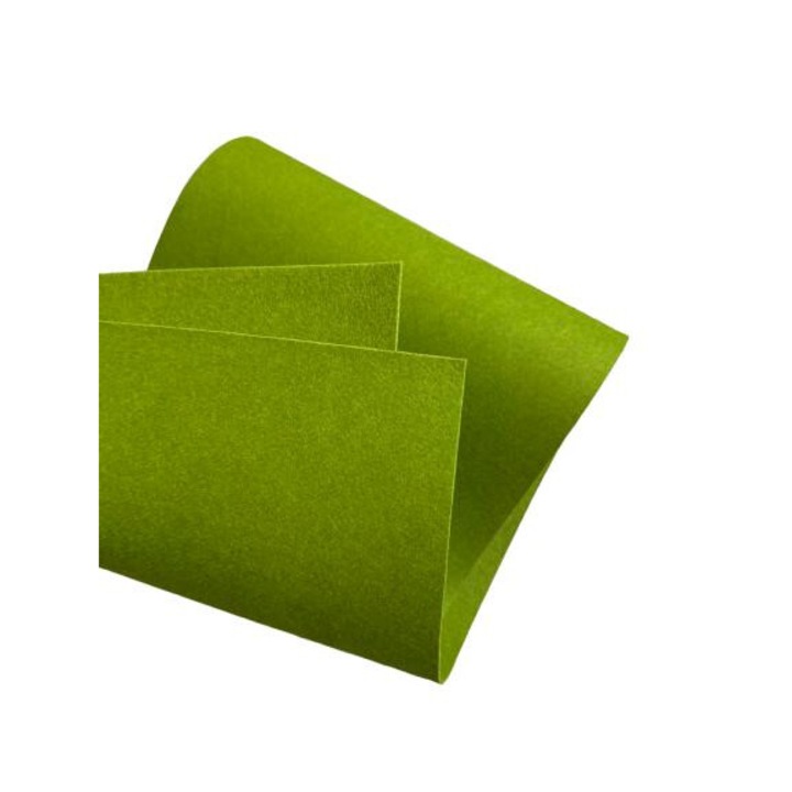 Fetru rigid 2mm 30X100cm, verde padure