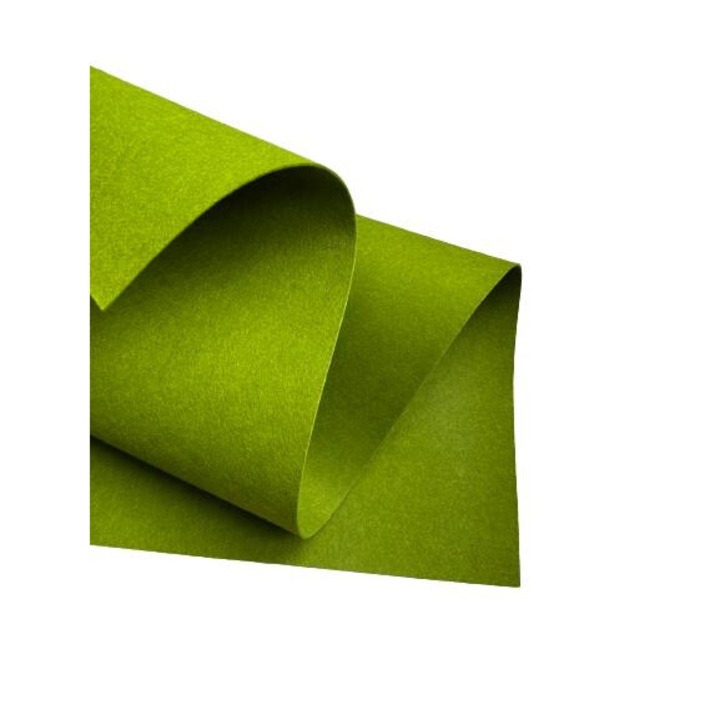 Fetru rigid 2mm 50X50cm, verde padure